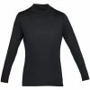 Under Armour Gents ColdGear Armour Fitted Mock Black (001) -Golf Clothing Shop P 1320805BLACKGENTSAW18 L