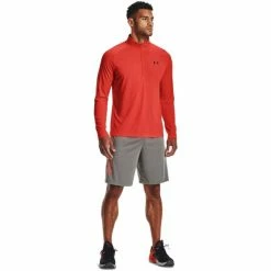 Under Armour Gents Tech 2.0 ½ Zip Long Sleeve Top Phoenix Fire (296) 9 Under Armour Gents Tech 2.0 ½ Zip Long Sleeve Top Phoenix Fire (296) -Golf Clothing Shop P 1328495UAGENTSTECH2HALFZIPTOPPHOENIX296 3 L