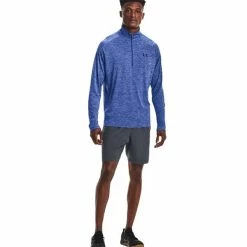 Under Armour Gents Tech 2.0 ½ Zip Long Sleeve Top Tech Blue (432) -Golf Clothing Shop P 1328495UNDERARMOURTOPBLUE432GENTS 4 L