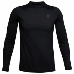 Under Armour Gents ColdGear® Rush Mock Neck Black (001) -Golf Clothing Shop P 1348052UNDERARMOURBASELAYERBLACK001GENTS 2 L