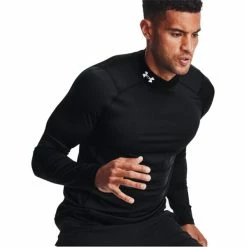 Under Armour Gents ColdGear® Armour Fitted Mock Black (001) -Golf Clothing Shop P 1366066UAGENTSCGARMOURFITTEDMOCKBLACK001 3 L