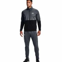 Under Armour Gents Pique Track Pants Grey (012) -Golf Clothing Shop P 1366203UNDERARMOURPANTSGREY012GENTS 4 L