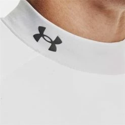 Under Armour Gents ColdGear® Infrared Long Sleeve Mock White (100) -Golf Clothing Shop P 1366269UAGENTSCGILONGSLEEVEMOCKWHITE100 4 L