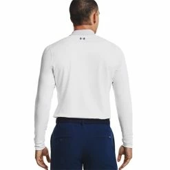 Under Armour Gents ColdGear® Infrared Long Sleeve Mock White (100) -Golf Clothing Shop P 1366269UAGENTSCGILONGSLEEVEMOCKWHITE100 8 L