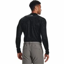 Under Armour Gents ColdGear® Infrared Long Sleeve AOP Mock Galaxy Black (022) -Golf Clothing Shop P 1366273UAGENTSCGILONGSLEEVEAOPMOCKGALAXYBLK022 3 L