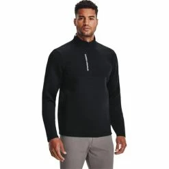 Under Armour Gents Storm Daytona ½ Zip Top Black (001) -Golf Clothing Shop P 1366280UAGENTSSTORMDAYTONAZIPTOPBLACK001 2 L