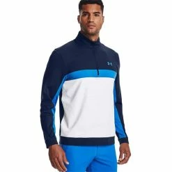 Under Armour Gents Storm Midlayer ½ Zip Top Academy - White (410) -Golf Clothing Shop P 13701190UNDERARMOURTOPACADEMYWHITE410GENTS 2 L