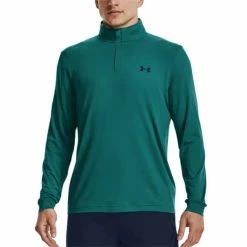 Under Armour Gents Playoff ¼ Zip Top Cerulean - Academy 452 -Golf Clothing Shop P 1370155UAGENTSPLAYOFFQZIPTOPCERULEAN452 2 L