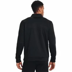 Under Armour Gents Armour Fleece® ½ Zip Black (001) -Golf Clothing Shop P 1373358UNDERARMOURFLEECEBLACK001GENTS 3 L