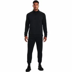Under Armour Gents Armour Fleece® ½ Zip Black (001) -Golf Clothing Shop P 1373358UNDERARMOURFLEECEBLACK001GENTS 4 L