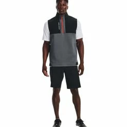 Under Armour Gents Storm Daytona Vest Pitch Grey - Black (012) 12 Under Armour Gents Storm Daytona Vest Pitch Grey - Black (012) -Golf Clothing Shop P 1373408UNDERARMOURVESTGREY012GENTS 4 L