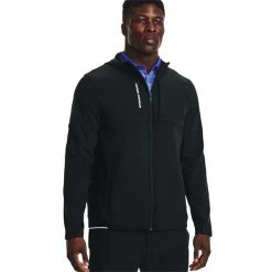 Under Armour Gents Storm Daytona Zip Top Pitch Black - Reflective (001) -Golf Clothing Shop P 1373412UNDERARMOURTOPBLACK001GENTS 2 L