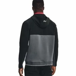 Under Armour Gents Storm Daytona Zip Top Pitch Grey - Black (012) -Golf Clothing Shop P 1373412UNDERARMOURTOPGREYBLACK012GENTS 3 L