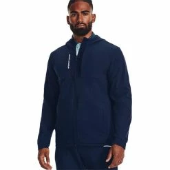 Under Armour Gents Storm Daytona Zip Top Pitch Navy - Reflective (408) -Golf Clothing Shop P 1373412UNDERARMOURTOPNAVYREFLECTIVE408GENTS 2 L