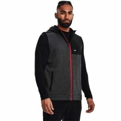 Under Armour Gents Storm SweaterFleece Vest Black (001) -Golf Clothing Shop P 1373416UNDERARMOURVESTBLACK001GENTS 2 L