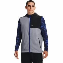 Under Armour Gents Storm SweaterFleece Vest Grey (035) -Golf Clothing Shop P 1373416UNDERARMOURVESTGREY035GENTS 2 L