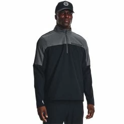 Under Armour Gents Storm Windstrike ½ Zip Top Black (001) 10 Under Armour Gents Storm Windstrike ½ Zip Top Black (001) -Golf Clothing Shop P 1377382UNDERARMOURTOPSTATICBLACK001GENTS 2 L