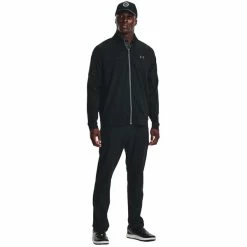 Under Armour Gents Storm Midlayer Jacket Black - Pitch Grey (001) -Golf Clothing Shop P 1377399UNDERARMOURJACKETBLACK001GENTS 4 L