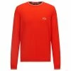 Boss Gents Ritom Crew Neck Sweater Bright Orange -Golf Clothing Shop P 50456098BOSSSWEATERBRIGHTORANGEGENTS L