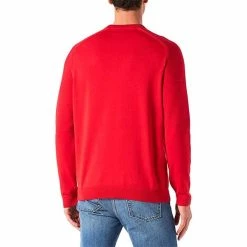 Boss Gents Ronard Organic-Cotton Logo Sweater Medium Red -Golf Clothing Shop P 50468130BOSSSWEATERMEDIUMREDGENTS 3 L