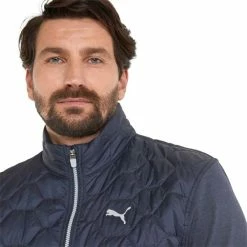 Puma Gents Cloundspun WRMLBL Jacket Navy Blazer -Golf Clothing Shop P 531099PUMAJACKETNAVYBLAZERGENTS 3 L