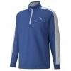 Puma Gents Cloudspun T7 1/4 Zip Top Blue - Grey -Golf Clothing Shop P 532413PUMAGENTSCLOUDSPUNT7ZIPTOPBLUEGREY 7 L