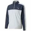 Puma Gents Momentum Woven ¼ Zip Top Navy Blazer - High Rise -Golf Clothing Shop P 537468PUMATOPNAVYBLAZERHIGHRISEGENTS L
