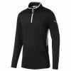 Puma Gents Rotation ¼ Zip Top Black 1 Puma Gents Rotation ¼ Zip Top Black -Golf Clothing Shop P 577900PUMATOPBLACKGENTS L