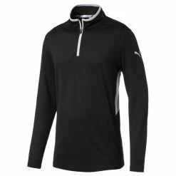 Puma Gents Rotation ¼ Zip Top Black