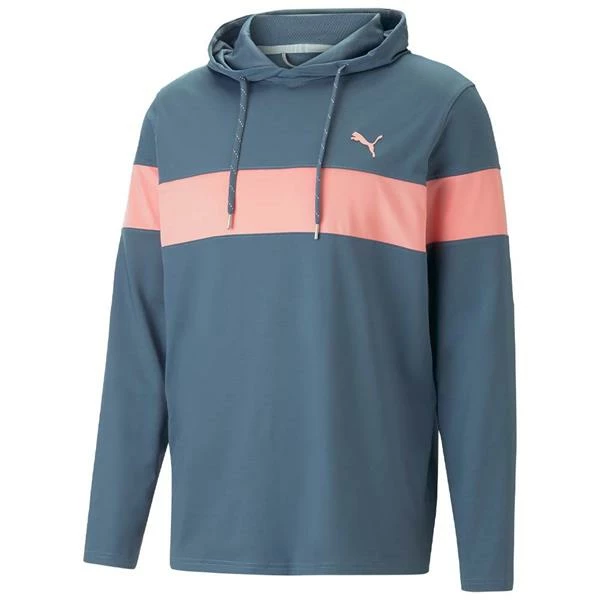 Puma Gents Mattr Colourblock Hoodie Evening Sky - Flamingo Pink 3 Puma Gents Mattr Colourblock Hoodie Evening Sky - Flamingo Pink