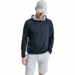 ABACUS Gents Loop Hoodie Navy (300) -Golf Clothing Shop P 6474ABACUSHOODIENAVY300GENTS 2 L