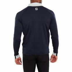 FootJoy Gents Rib Trim Chill Out Navy Almond 10 FootJoy Gents Rib Trim Chill Out Navy Almond -Golf Clothing Shop P 80062FOOTJOYTOPNAVYALMONDGENTS 3 L