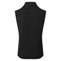 FootJoy Gents Ottoman Knit Vest Black 8 FootJoy Gents Ottoman Knit Vest Black -Golf Clothing Shop P 80064FOOTJOYVESTBLACKGENTS 1 L