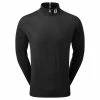 FootJoy Gents Tonal Print Knit Chill Out Black -Golf Clothing Shop P 80068FOOTJOYTOPBLACKGENTS L