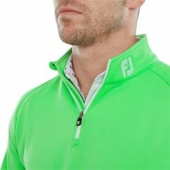FootJoy Gents Chill-Out Pullover Green -Golf Clothing Shop P 80145FOOTJOYTOPGREENGENTS 4 L