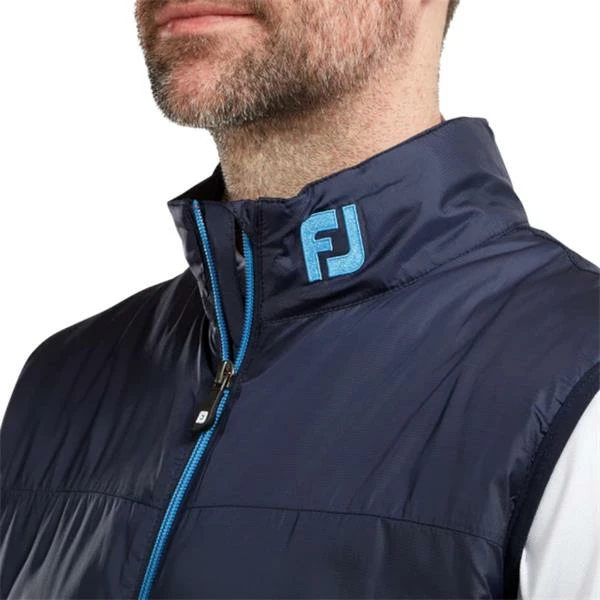 FootJoy Gents Lightweight Thermal Vest Navy - Lagoon 5 FootJoy Gents Lightweight Thermal Vest Navy - Lagoon - Image 3