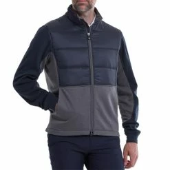 FootJoy Gents Hybrid Insulated Jacket Navy - Charcoal 9 FootJoy Gents Hybrid Insulated Jacket Navy - Charcoal -Golf Clothing Shop P 87984FJGENTSHYBRIDINSULATEDJKTNAVYCHARCOAL 2 L