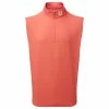 FootJoy Gents Stretch Woven Vest Coral -Golf Clothing Shop P 88397FJGENTSSTRETCHWOVENVESTCORAL L