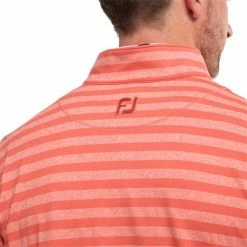 FootJoy Gents Peached Jersey Chill-Out Coral -Golf Clothing Shop P 88404FJGENTSPEACHEDJERSEYCHILLOUTCORAL 3 L