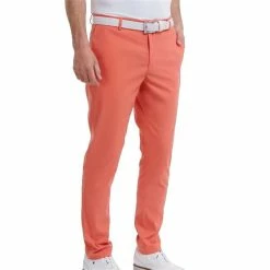 FootJoy Gents Lite Tapered Fit Trouser Coral -Golf Clothing Shop P 88409FJGENTSLITETAPEREDTROUSERSCORAL 2 L