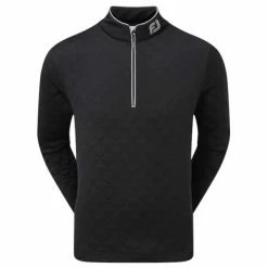FootJoy Gents Diamond Jacquard Chill-Out Black - Grey