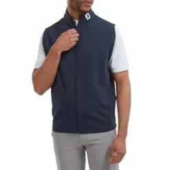 FootJoy Gents Full-Zip Knit Vest Navy 8 FootJoy Gents Full-Zip Knit Vest Navy -Golf Clothing Shop P 88456FJGENTSFULLZIPKNITVESTNAVY 2 L