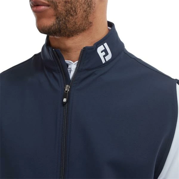 FootJoy Gents Full-Zip Knit Vest Navy 6 FootJoy Gents Full-Zip Knit Vest Navy - Image 4