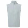 FootJoy Gents Full-Zip Knit Vest Grey -Golf Clothing Shop P 88457FJGENTSFULLZIPKNITVESTGREY L
