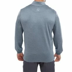 FootJoy Gents Jacquard Chill-Out Mid-Layer Bluestone 10 FootJoy Gents Jacquard Chill-Out Mid-Layer Bluestone -Golf Clothing Shop P 88795FJGENTSJACQUARDCHILLOUTBLUE 3 L