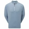 FootJoy Gents Pin Dot Chill-Out Midlayer Denim - Blue - Azure -Golf Clothing Shop P 88797FJGENTSPINDOTCHILLOUTMIDDENIMBLUEAZURE L