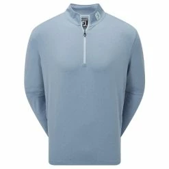 FootJoy Gents Pin Dot Chill-Out Midlayer Denim - Blue - Azure