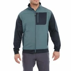 FootJoy Gents ThermoSeries Hybrid Jacket Navy - Slate 9 FootJoy Gents ThermoSeries Hybrid Jacket Navy - Slate -Golf Clothing Shop P 88807FOOTJOYJACKETNAVYSLATEGENTS 2 L