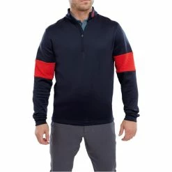FootJoy Gents Ribbed Chill Out XP Navy - Red -Golf Clothing Shop P 88831FJGENTSRIBBEDCHILLOUTXPNAVYRED 2 L
