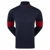 FootJoy Gents Ribbed Chill Out XP Navy - Red -Golf Clothing Shop P 88831FJGENTSRIBBEDCHILLOUTXPNAVYRED L